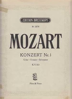 Konzert Nr. 1 G dur. Flöte & Piano (A. Horn) K. V. 313.