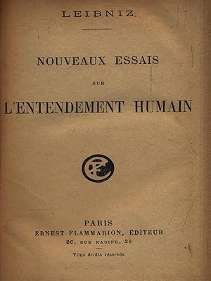 Image du vendeur pour Nouveaux essais sur l'entendement humain mis en vente par Librodifaccia