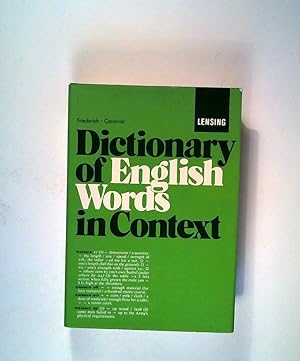 Seller image for Dictionary of English Words in Context for sale by ANTIQUARIAT Franke BRUDDENBOOKS