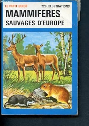 Seller image for Mammifres sauvages d'Europe (petit guide) for sale by Le-Livre