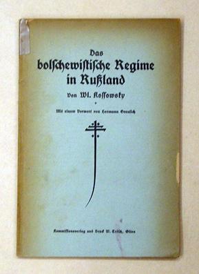 Seller image for Das bolschewistische Regime in Russland. Mit einem Vorwort von Hermann Greulich. for sale by antiquariat peter petrej - Bibliopolium AG