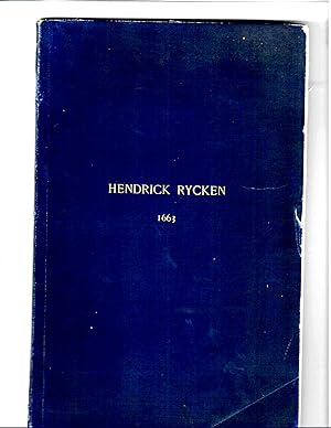 Immagine del venditore per HENDRICK RYCKEN THE PROGENITOR OF THE SUYDAM FAMILY IN AMERICA, A MONOGRAPH. venduto da Tintagel