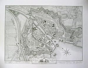 Plan der Stadt Zürich. Von D. Breitinger, Ingenieur seiner Vaterstadt gewiedmet.