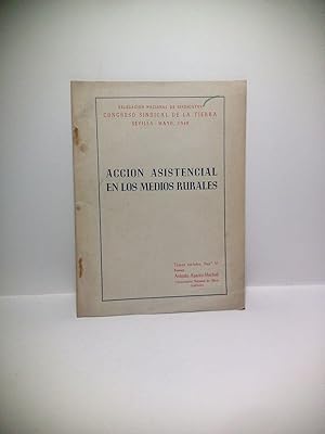 Imagen del vendedor de Accin asistencial en los medios rurales a la venta por Librera Miguel Miranda