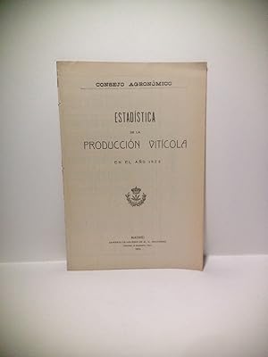 Estadística de la Producción Vitícola en el año 1924