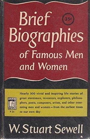 Bild des Verkufers fr Brief Biographies of Famous Men and Women zum Verkauf von Die Buchgeister