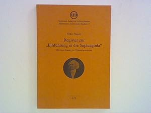 Bild des Verkufers fr Register zur 'Einfhrung in die Septuaginta'. Mit einem Kapitel zur Wirkungsgeschichte zum Verkauf von ANTIQUARIAT FRDEBUCH Inh.Michael Simon