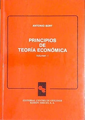 Bild des Verkufers fr Principios de teora econmica. Volumen I zum Verkauf von Tik Books ME