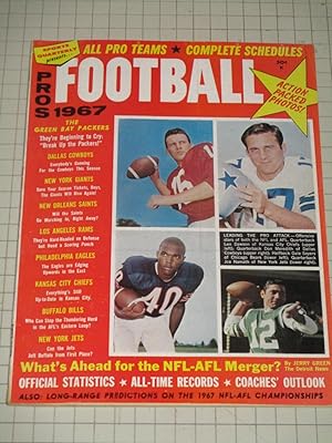 Seller image for 1967 The Pros Football Magazine: What's Ahead for the NFL-AFL Merger? - Predictions on the 1967 NFL-AFL Championships - All Time NFL Records - Dawson, Meredith, Sayers, Namath for sale by rareviewbooks