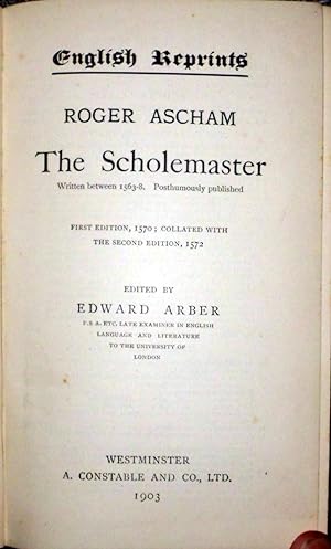 Seller image for The Scholemaster for sale by Hanselled Books