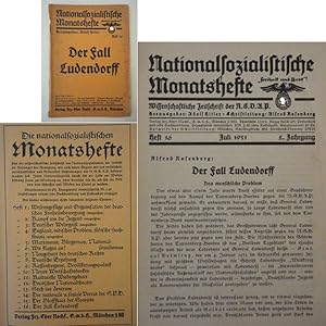 Seller image for Nationalsozialistische Monatshefte. Zentrale politische und kulturelle Zeitschrift der NSDAP Heft 16 Juli 1931, 2.Jahrgang "Der Fall Ludendorff" Dieses Buch wird von uns nur zur staatsbrgerlichen Aufklrung und zur Abwehr verfassungswidriger Bestrebungen angeboten (86 StGB) for sale by Galerie fr gegenstndliche Kunst