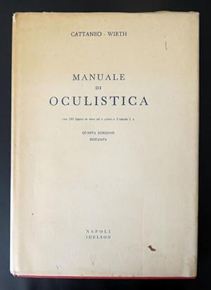 Seller image for Manuale di oculistica. for sale by BOTTEGHINA D'ARTE GALLERIA KPROS