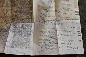 A very large Ordnance Survey map, or rather maps joined, of parts of Stafforshire. Stamped to the...