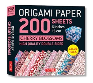 Bild des Verkufers fr Origami Paper 200 Sheets Cherry Blossoms 6" (15 CM): Tuttle Origami Paper: High-Quality Origami Sheets Printed with 12 Different Patterns: Instruction (Loose-Leaf Book) zum Verkauf von BargainBookStores