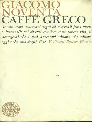 Seller image for Caffe' greco for sale by Librodifaccia