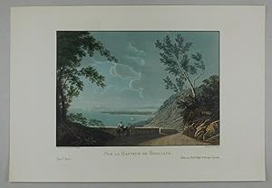 Image du vendeur pour Sur la Hauteur de Boglicaco. Lago di Garda. - Handkolorierte Aquatintaradierung aus: Voyage pittoresque au lac de Garde. mis en vente par Daniel Thierstein