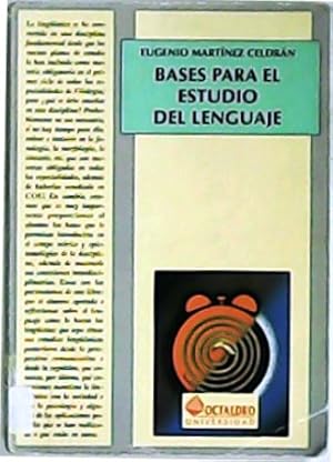 Seller image for Bases para el estudio del lenguaje. for sale by Librera y Editorial Renacimiento, S.A.