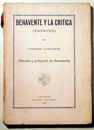 Immagine del venditore per BENAVENTE Y LA CRTICA (Ensayos) - Covadonga 1931 venduto da Llibres del Mirall