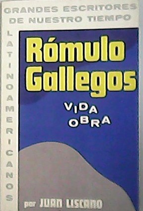 Imagen del vendedor de Rmulo Gallegos. Vida obra. a la venta por Librera y Editorial Renacimiento, S.A.