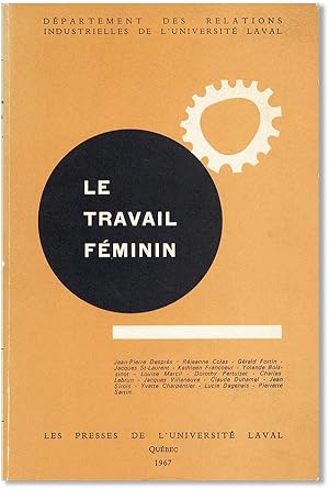 Seller image for Le Travail Fminin for sale by Lorne Bair Rare Books, ABAA