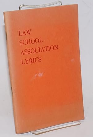 Imagen del vendedor de Law School Association Lyrics a la venta por Bolerium Books Inc.