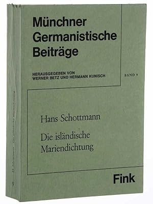 Seller image for Die islndische Mariendichtung. Untersuchungen zur volkssprachigen Mariendichtung des Mittelalters. for sale by Antiquariat Lehmann-Dronke