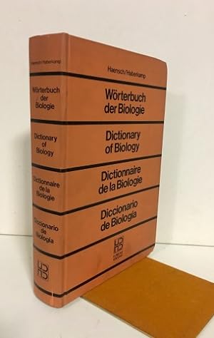 Diccionario de biología. Alemán, inglés, francés y español.