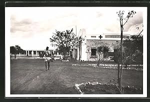 Ansichtskarte Niamey, Parkpartie am Hopital