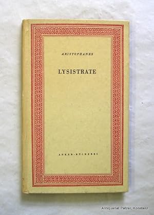 Bild des Verkufers fr Lysistrate. Eine Komdie. Mit dem Prolog von Hugo von Hofmannsthals herausgegeben von Otto Seel. Stuttgart, Klett, 1949. 74 S., 1 Bl. Or.-Pp.; etw. gebrunt. zum Verkauf von Jrgen Patzer