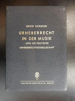 Urheberrecht in der Musik und die Deutsche Urheberrechtsgesellschaft ( gewidmet, datiert und sign...