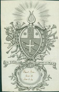 Seller image for British Coat of Arms for the Westminster School with the Motto "In Patriam Populumque" (Latin for "People in the Country.") for sale by Wittenborn Art Books