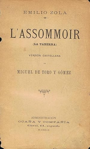 Seller image for L'ASSOMOIR (La taberna) for sale by Librera Torren de Rueda