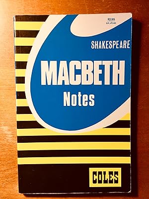 Bild des Verkufers fr Shakespeare Macbeth Notes zum Verkauf von Samson Books