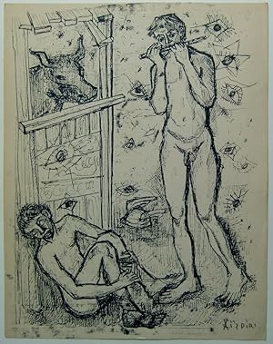 Paul Aizpiri, Io mit Hermes und Argos, aus SUJET No1/1950