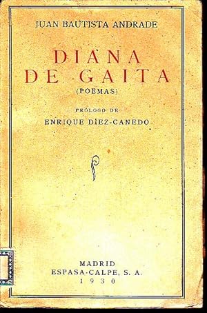 Imagen del vendedor de DIANA DE GAITA. POEMAS. a la venta por Books Never Die