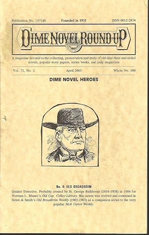 Seller image for DIME NOVEL ROUND-UP: April 2003 for sale by Books from the Crypt