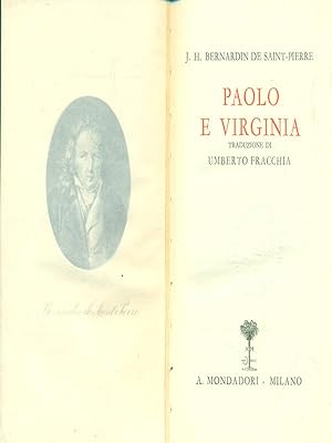 Bild des Verkufers fr Paolo e Virginia zum Verkauf von Librodifaccia