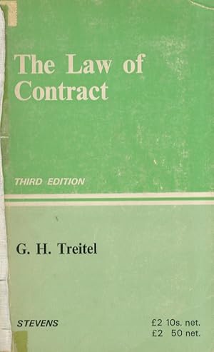 Seller image for The Law of Contract. Third Edition. for sale by Libreria Oreste Gozzini snc