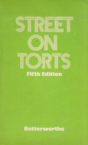 Bild des Verkufers fr The Law of Torts. Fifth Edition. zum Verkauf von Libreria Oreste Gozzini snc