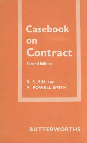 Imagen del vendedor de Casebook on contract [.] Second edition. a la venta por Libreria Oreste Gozzini snc