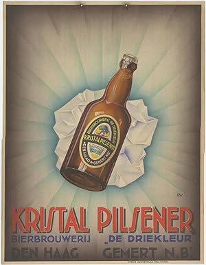 Vintage poster 'Kristal Pilsener' (1950's)