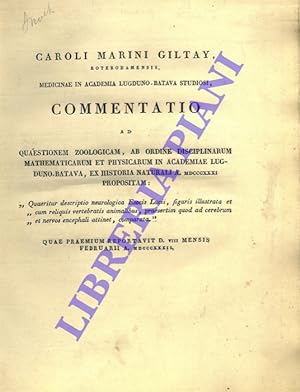 Commentatio ad quaestionem zoologicam, ab ordine disciplinarum mathematicarum et physicarum in Ac...