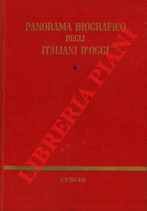 Imagen del vendedor de Panorama biografico degli italiani d'oggi. a la venta por Libreria Piani