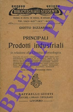 Principali Prodotti industriali in relazione alla Chimica merceologica.
