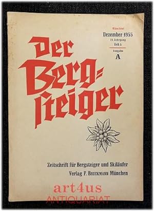 Imagen del vendedor de Der Bergsteiger : Zeitschrift fr Bergsteiger und Skilufer : Dezember 1955 : Heft 3 Ausgabe A a la venta por art4us - Antiquariat