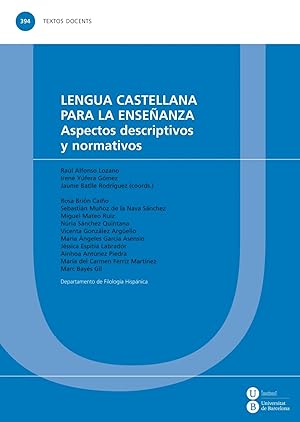 Seller image for Lengua castellana para la enseanza. Aspectos descriptivos y normativos for sale by Imosver