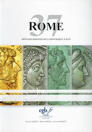 Bild des Verkufers fr Vente  prix marqus. Rome 37. Monnaies romaines de la Rpublique  Jean zum Verkauf von Librairie Archaion