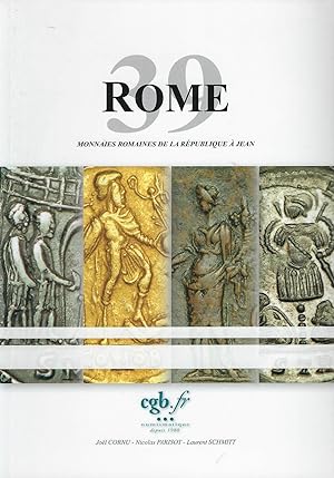 Bild des Verkufers fr Vente  prix marqus. Rome 39. Monnaies romaines de la Rpublique  Jean zum Verkauf von Librairie Archaion