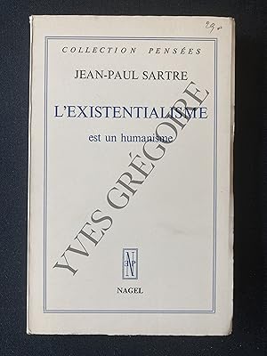 Image du vendeur pour L'EXISTENTIALISME EST UN HUMANISME mis en vente par Yves Grgoire