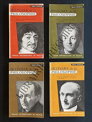 HISTOIRE DE LA PHILOSOPHIE-LA PHILOSOPHIE MODERNE-TOME 2-4 VOLUMES